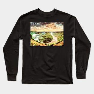 River Oil painting Long Sleeve T-Shirt